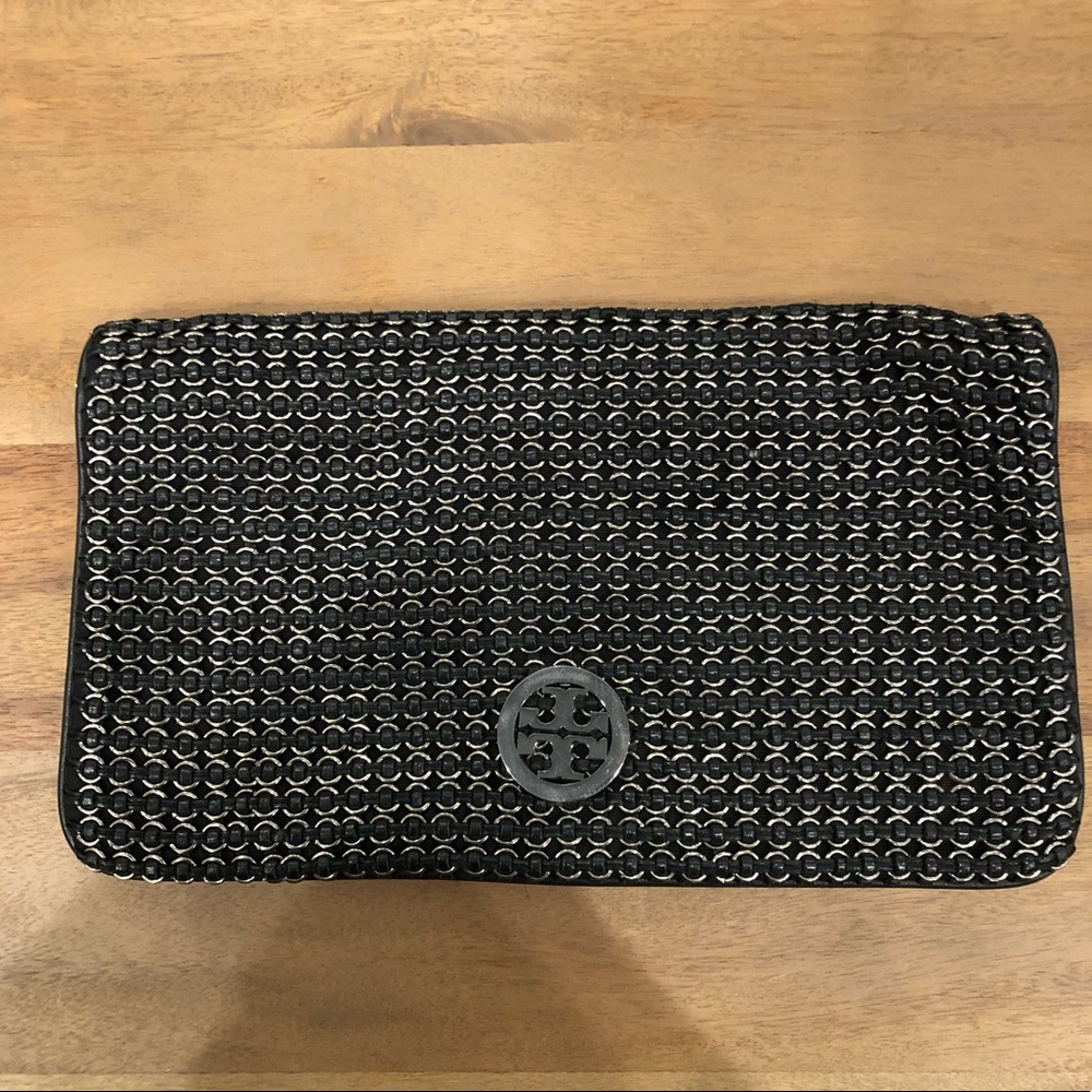 Tori Burch leather clutch
